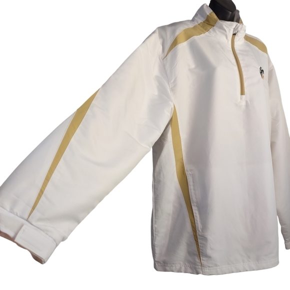 X Grain Men's White Pullover Windbreaker Jacket Size L - Picture 5 of 7